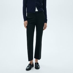 Mango Black Flared Trousers